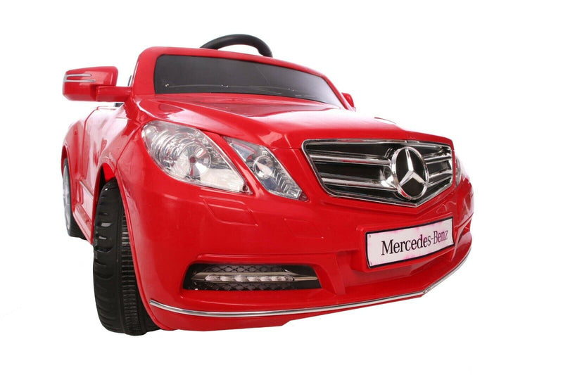 Kid Motorz Mercedes Benz E550 Ride-On Car in Red - 1 Seater, Rechargeable 6-Volt Battery