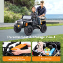 12V Electric Ride-On Car for Kids Ages 3-8 - Red/Black Truck Design