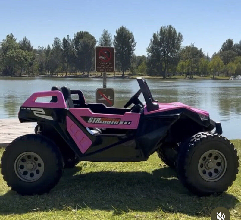 24V Touchscreen Clash Ride On Pink Buggy UTV - Can Am Style - All Terrain Power Wheels