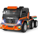12V10AH Battery Kids Ride On Truck with Swing, Trailer, LED, MP3, and Bluetooth RC Features