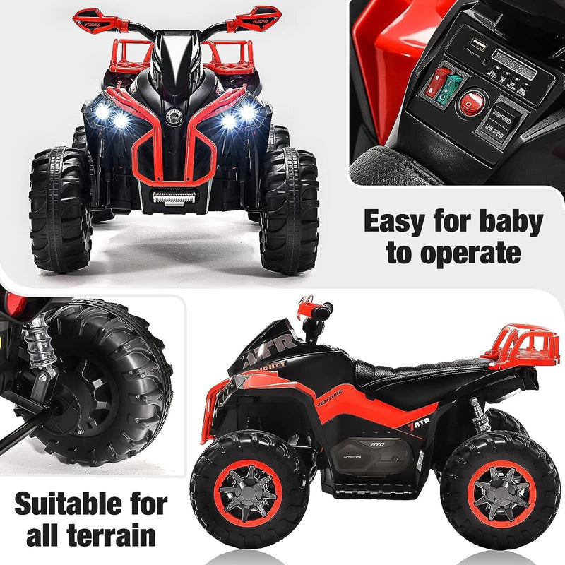 Electric Kids ATV Four Wheeler Cutrimoto for Children 3 to 7 Years Old - Perfect Gifts for Boys and Girls
