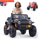 12V Electric Ride-On Car for Kids Ages 3-8 - Red/Black Truck Design