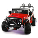 12V CHILDREN'S RIDE-ON JEEP TRUCK CAR, DUAL POWERFUL MOTORS, TWO SEAT CAPACITY, HIGH-GRIP TYRES, LED LIGHTS & REMOTE CONTROL