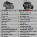 12V CHILDREN'S RIDE-ON JEEP TRUCK CAR, DUAL POWERFUL MOTORS, TWO SEAT CAPACITY, HIGH-GRIP TYRES, LED LIGHTS & REMOTE CONTROL