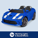 Kid Trax Dodge Viper SRT Convertible Toddler Ride-on Car, Suitable for Children aged 3 to 7 years