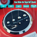 12V Kids Motorcycle Ride-On Toy with 4 MPH Speed and ASTM Approval