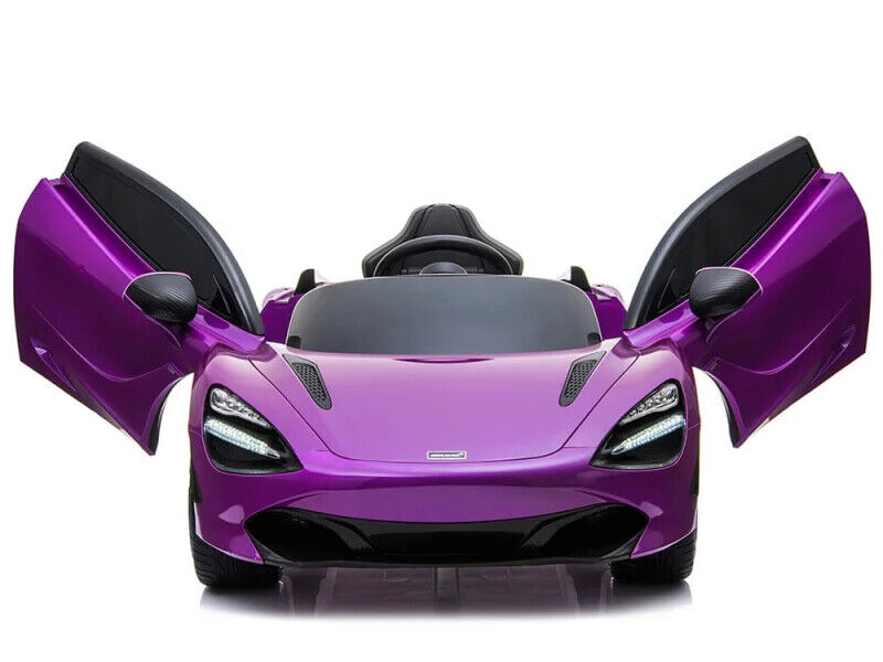 McLaren 720S 12V Children's Electric Ride-On Vehicle with Remote Control, Faux Leather Seats, and MP3 Compatibility
