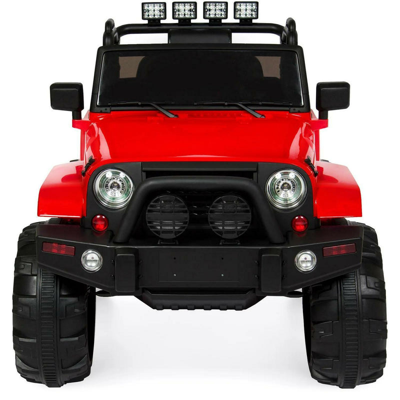 Children's Ride-On Toy Truck Vehicle Battery Operated 12V Remote Controlled for 3-8 Year Olds - Red Color