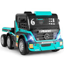 12V10AH Battery Powered Ride-On Truck with Swing Trailer and MP3 Player - 6 Wheels RC Toy for Kids