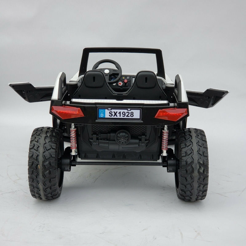 24V Children's Electric Car Off-Road Buggy 4WD UTV - Remote Control, Bluetooth - White