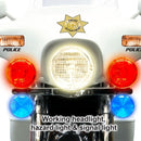 Children's Police Motorcycle Ride-On Toy Vehicle - Electric Motorbike for Boys and Girls 12V