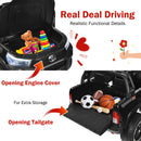 2-Seater Toyota Hilux Ride On Truck Car with Remote Control - Black