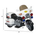 Kids Electric Police Motorbike Ride-On Toy for Boys and Girls - 12v Motorized Motorcycle Car