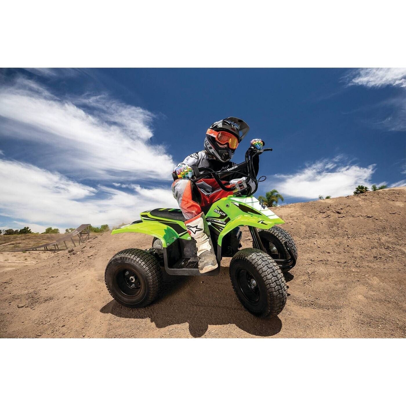 Razor 24V Dirt Quad SX McGrath Electric Ride-On - Green - Boost Motor