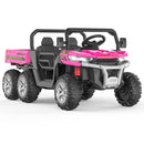 24V Electric Children's Ride-On Truck Toy Battery-Operated Two-Seater Bluetooth Lights Plaything