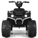 12V Electric ATV Quad for Kids with Music, LED Lights, and Black Finish