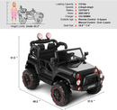 2 Seater Electric Ride-on Truck with Car Cover and Parental Remote Control - 12V Kids Vehicle