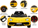 Uenjoy 12V Children's Electric Ride-On Car Lamborghini Aventador SVJ Powered Toy