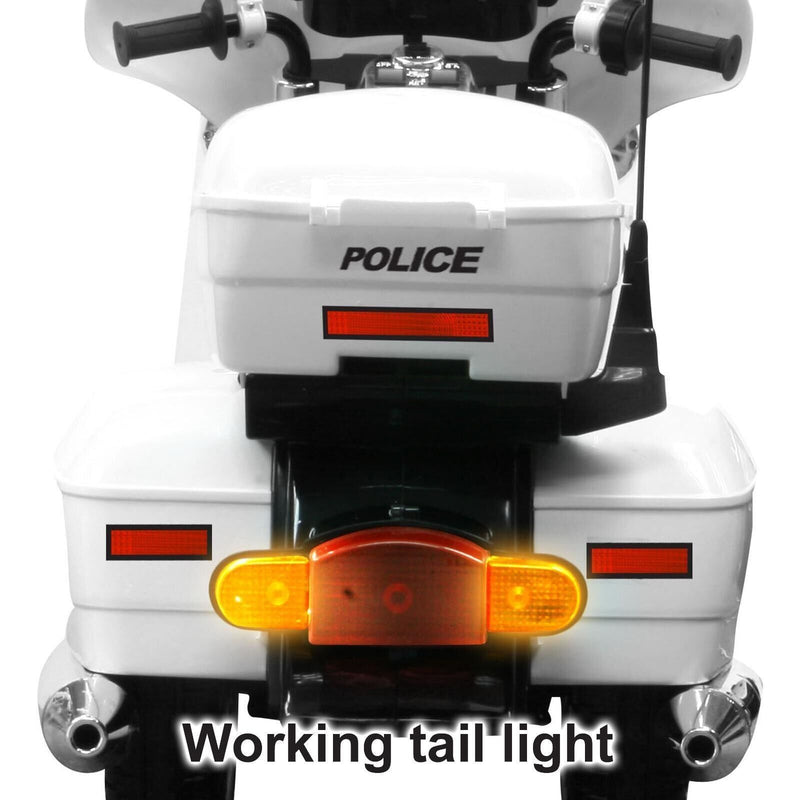 Kids Electric Police Motorbike Ride-On Toy for Boys and Girls - 12v Motorized Motorcycle Car