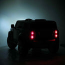 12V Land Rover Defender Kids Ride-On Car with LED Headlights, Leather Seat, MP3 Player, and Remote Control