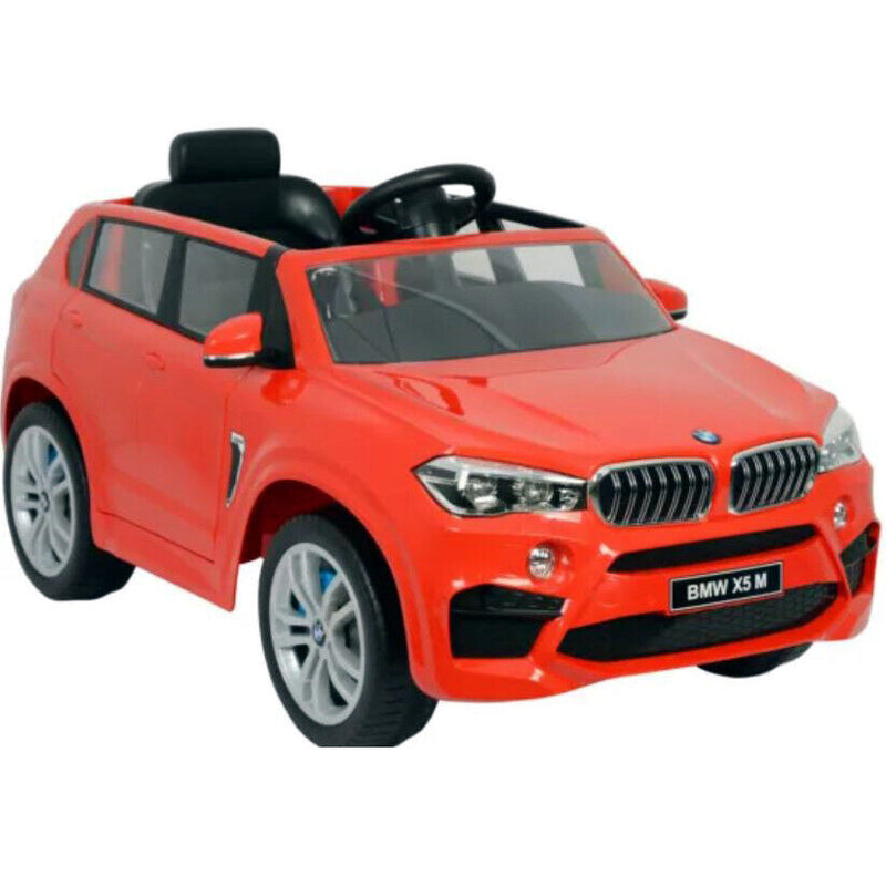 12V BMW X5M Electric SUV Ride-On Toy Car - White, Blue, or Red