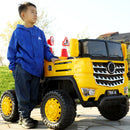 12V 2-Passenger Ride On Dump Truck with Remote Controlled Electric Construction Vehicle