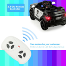 Electric Bluetooth Ride On Police Car for Kids with Remote Control - 12V