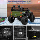 Kimbosmart 24V Electric Children's Ride On Truck Car Toy Battery Powered with 3 Speeds and Remote Control