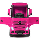 Electric Kids Toy Mercedes Benz Actros Remote Control Pink Ride-on Car 12V