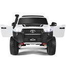 2-Seater 4WD Toyota Hilux Ride On Truck with Remote Control - Licensed, 12V, White