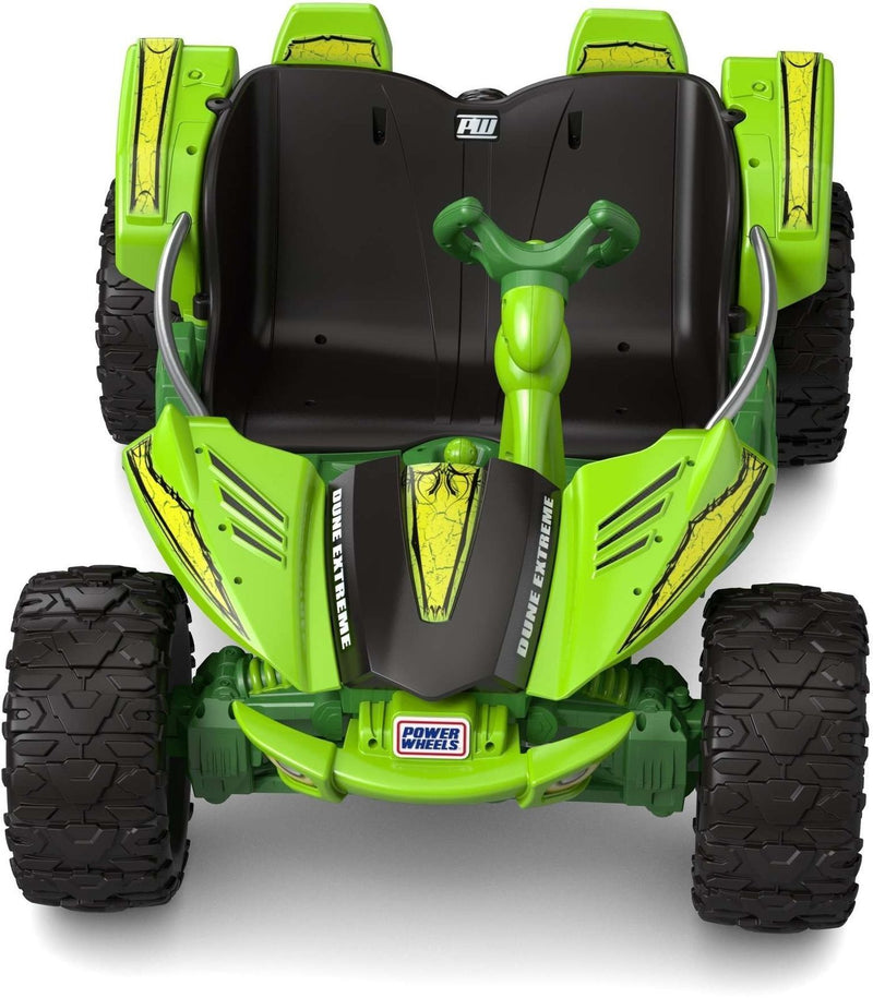 12V Green Rechargeable Battery-Powered Kids Ride-On Dune Buggy ATV Rac