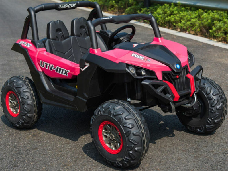 12V Kids Ride-On Toy Electric Car - Mini Moto UTV 4x4 - Black, Blue, White, Red, Pink