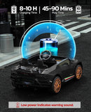 12V10Ah Electric Black Lamborghini Ride-On Car for Kids - 2 Seater with Remote Control