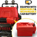 12V 2 Seater Children's Ride-On Jeep Truck - 2 High-Performance Motors, Illumination, Rubber Wheels + Remote Control