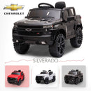 Black Chevy Silverado 4x4 Trail Boss Monster Truck Ride-On with Big Wheels