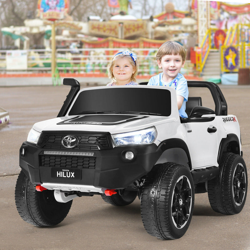 2x12V Authorized Toyota Hilux Ride On Truck Car 2-Passenger 4WD with Remote Control