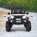 2-Seater Battery-Powered Jeep Car for Kids with Parental Remote Control - White