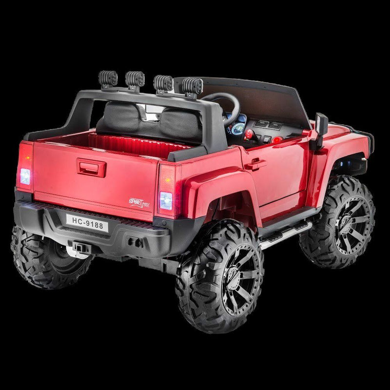 12V Four-Wheel Drive Children's Ride-On SUV Vehicle, Dual Seating, Pneumatic Tires, Front Lights with Remote Control