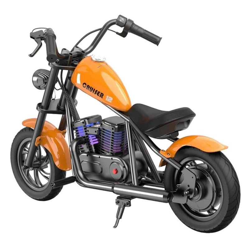 HYPER GOGO Cruiser 12 Electric Chopper Motorcycle for Kids 24V 5.2Ah 160W  ,Children's Bike With 12'x3' Tires, 12KM Top Range