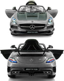 2023 Carbon Silver SLS AMG Mercedes Benz Toy Car for Children 12V Electric Kids Ride-On Vehicle