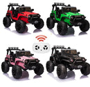 24V Battery-Powered Kids Ride On Truck with Trailer and RC Control - 3 Speeds, Camo Design