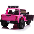 Custom Edition Pink 24V FORD F450 Ride-On Car Truck for Kids with 2 Seats, Remote Control, and LED Lights