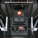 Kids Ride-On Toy Vehicle Quad ATV 14" - Black, MP3 Player, LED Lights - Suitable for 3+ Years