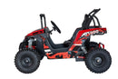 Red 48V 1000W UTV Children's Electric Three-Speed Single-Seat Brushless Roll Cage in a Vibrant Shade