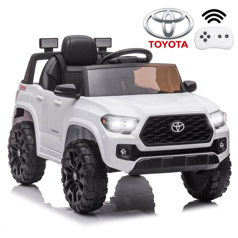 12V Powered Ride on Toy Cars for Boys - Toyota Tacoma Style with Remote Control
