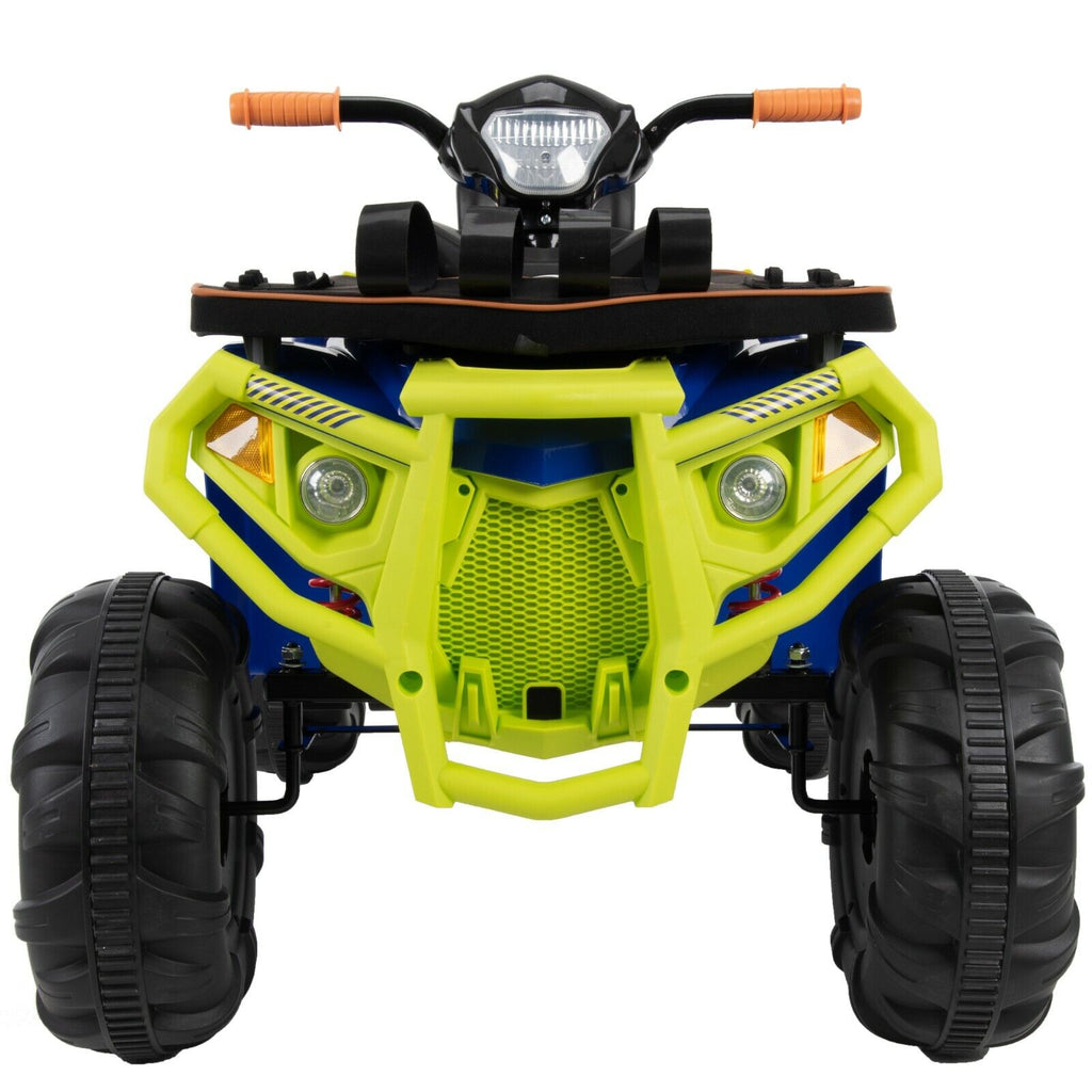 2 Battery Rides Huffy Kids 12-Volt ATV Battery Ride On Toy with Straps for Nerf Toys