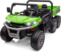 6X6 24V Children's Electric Vehicle 4WD Double Seater Ride-On Truck Dump Bed 6 Wheeler UTV Plaything