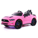 24V KIDS GIRLS RIDE ON FORD MUSTANG GT DELUXE EDITION VEHICLE, DUAL HIGH-PERFORMANCE ENGINES+REMOTE CONTROL