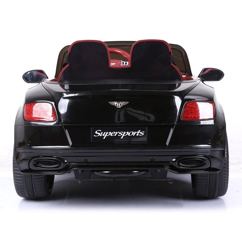 12V Bentley Continental Supersports Electric SUV Ride On Toy Car Black