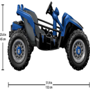 12V Battery Powered Ride On Toy Sports Car with Wide Tires and 5 Miles per Hour Speed